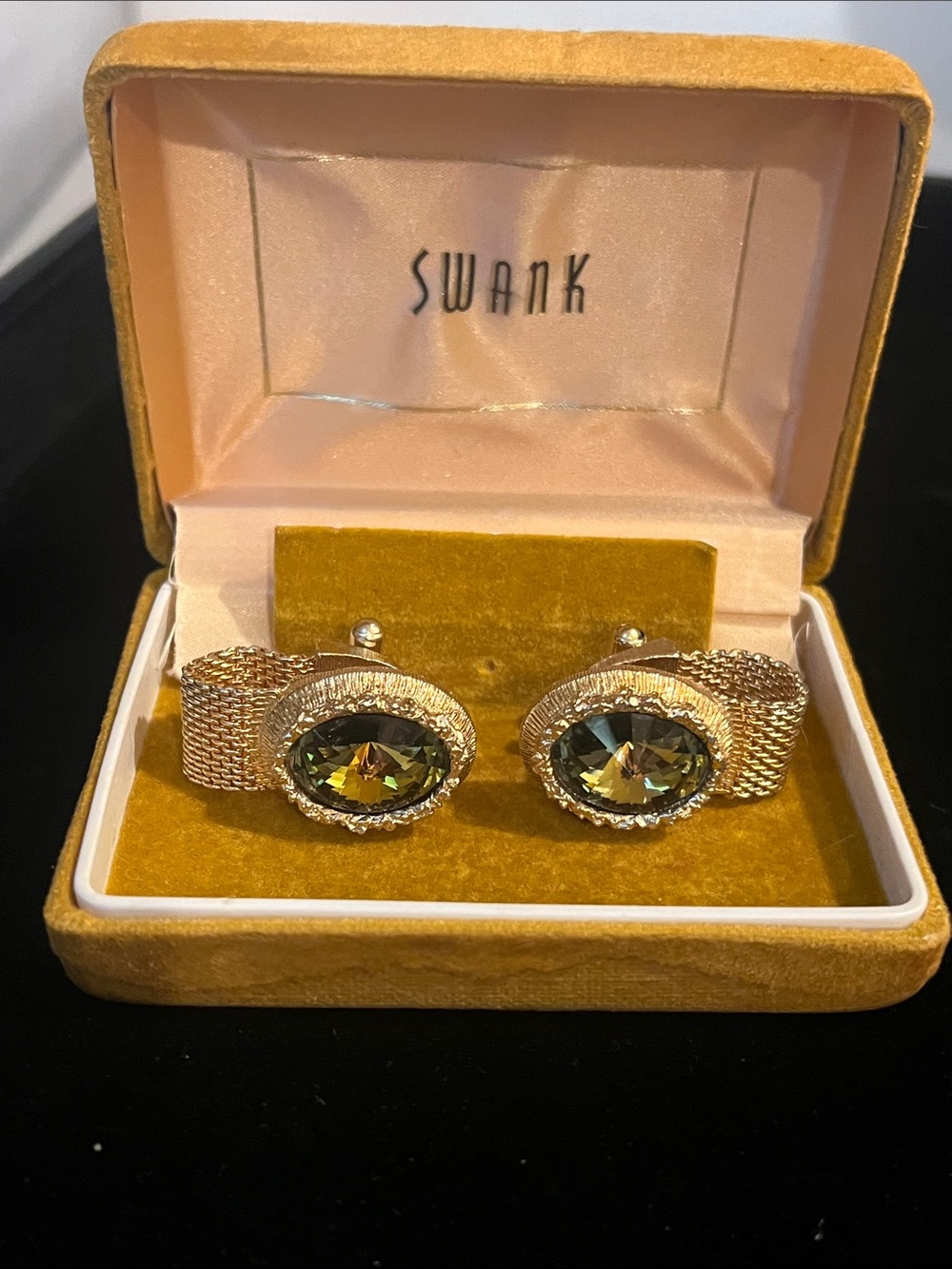 Swank cufflinks gold tone